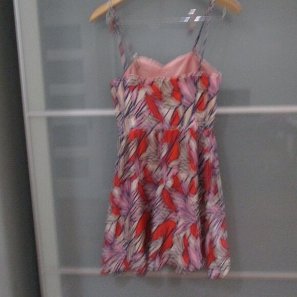 Claudia Larreta Spaghetti Strap Twisted Front Mini Dress - Picture 2 of 3